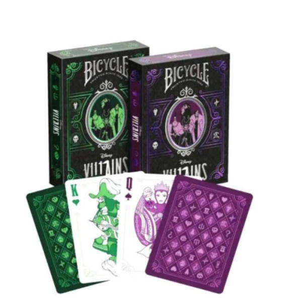 Игральные карты Bicycle Green & Purple Villain (Purple)