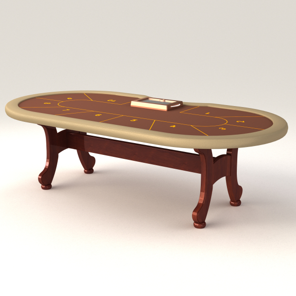 “Standard” Poker Table for 7, 9, 10 players