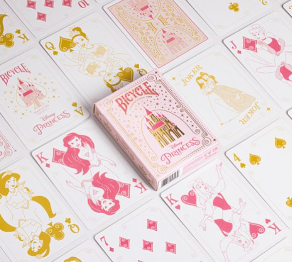 Bicycle Disney Princess Pink Playing Cards