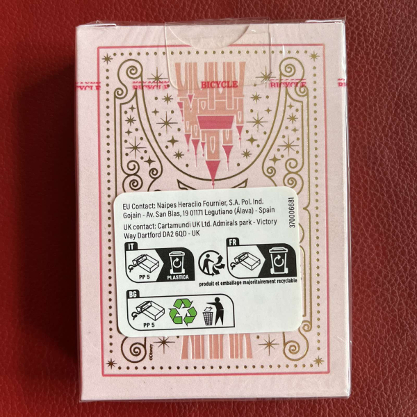 Bicycle Disney Princess Pink Playing Cards