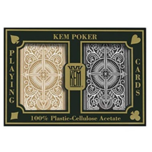 Пластиковые карты Kem Arrow Golden/Gray Narrow Standard index