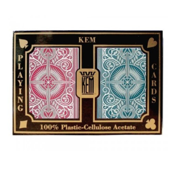 Пластиковые карты Kem Arrow Red/Blue Narrow Jumbo index