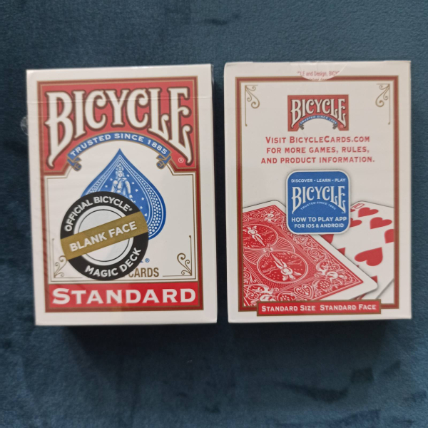 Cards Bicycle Blank Face / Red Back