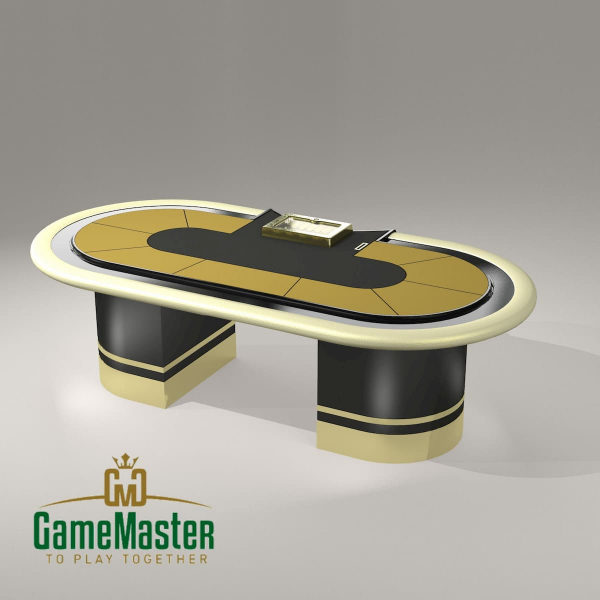 Стол для спортивного покера класса "Люкс" gold