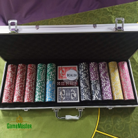 Профессиональный набор для покера, в алюминиевом кейсе 500 шт. с номинала *5-5000*