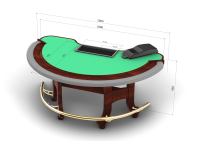 Покерный стол "Глория" под Шаффл-машину